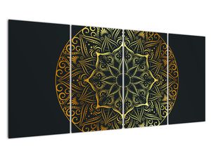 Obraz - zlatá mandala
