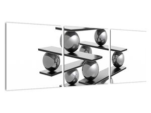 Pyramida z kuliček - moderní obraz