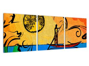 Obraz převozníka na lodičce