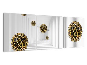 Obraz - zlaté míče