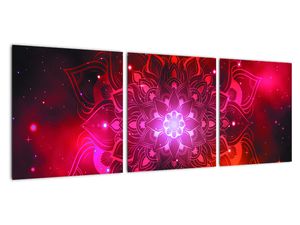 Obraz - červená mandala