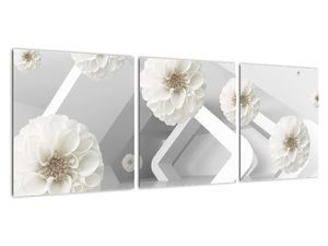 Obraz květy nad vodní hladinou