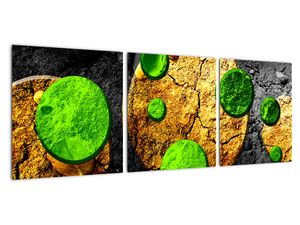 Obraz kruhů na vyprahlé půdě