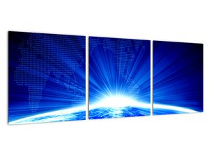 Modrý rozbřesk - obraz