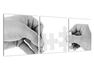 Černobílý obraz - puzzle