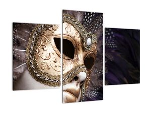 Karneval v obýváku - obraz se symbolem Benátek