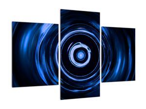 Modrý abstraktní obraz
